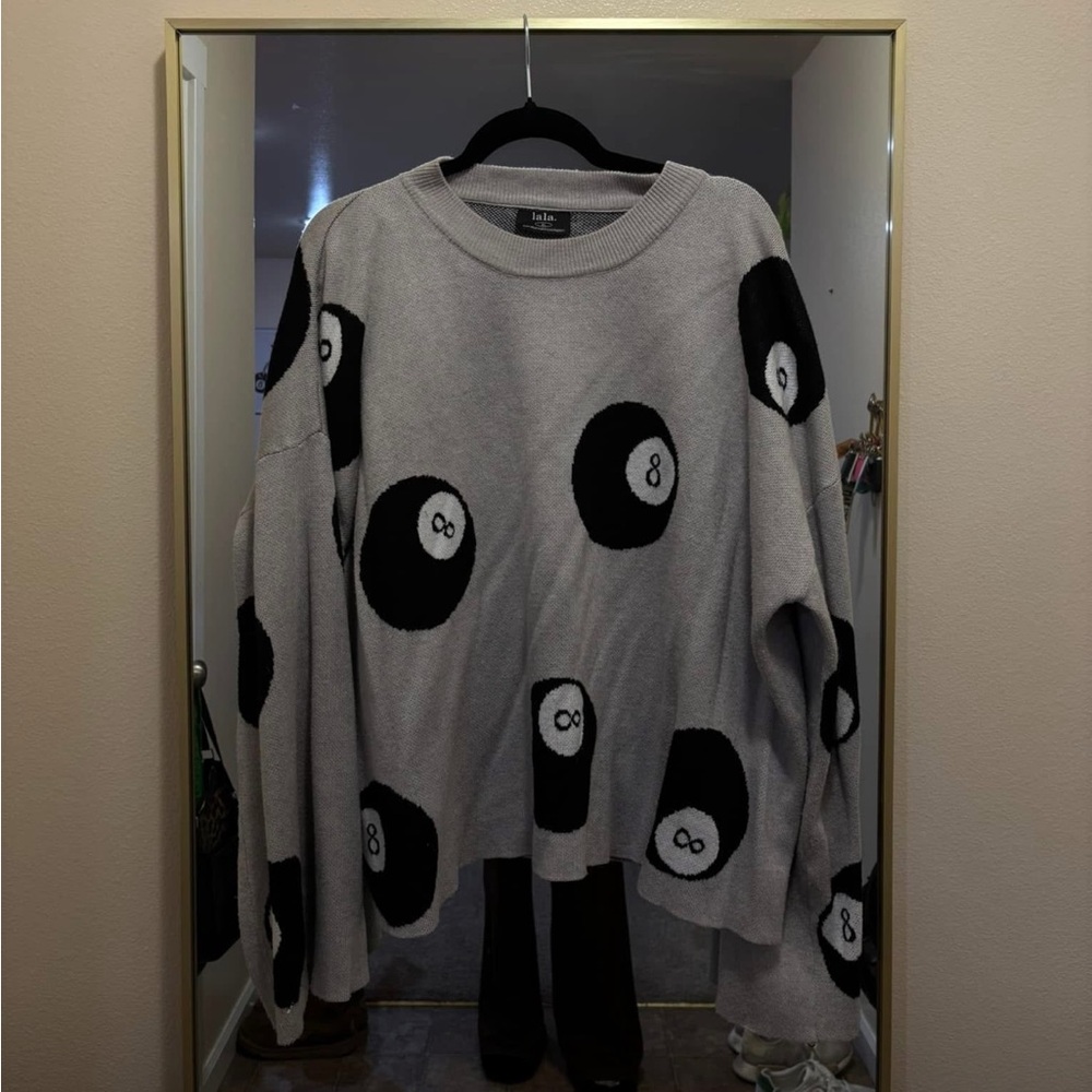 Dressed in Lala 8 ball sweater